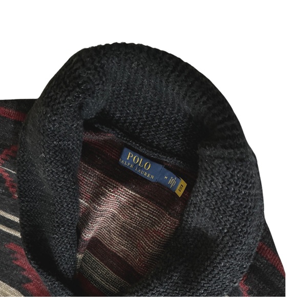 Polo by Ralph Lauren Shawl Collar Cardigan Native Navajo Print - Picture 2 of 9